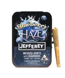 Buy Blueberry Haze - Jefferey Infused Joint .65g 5 Pack